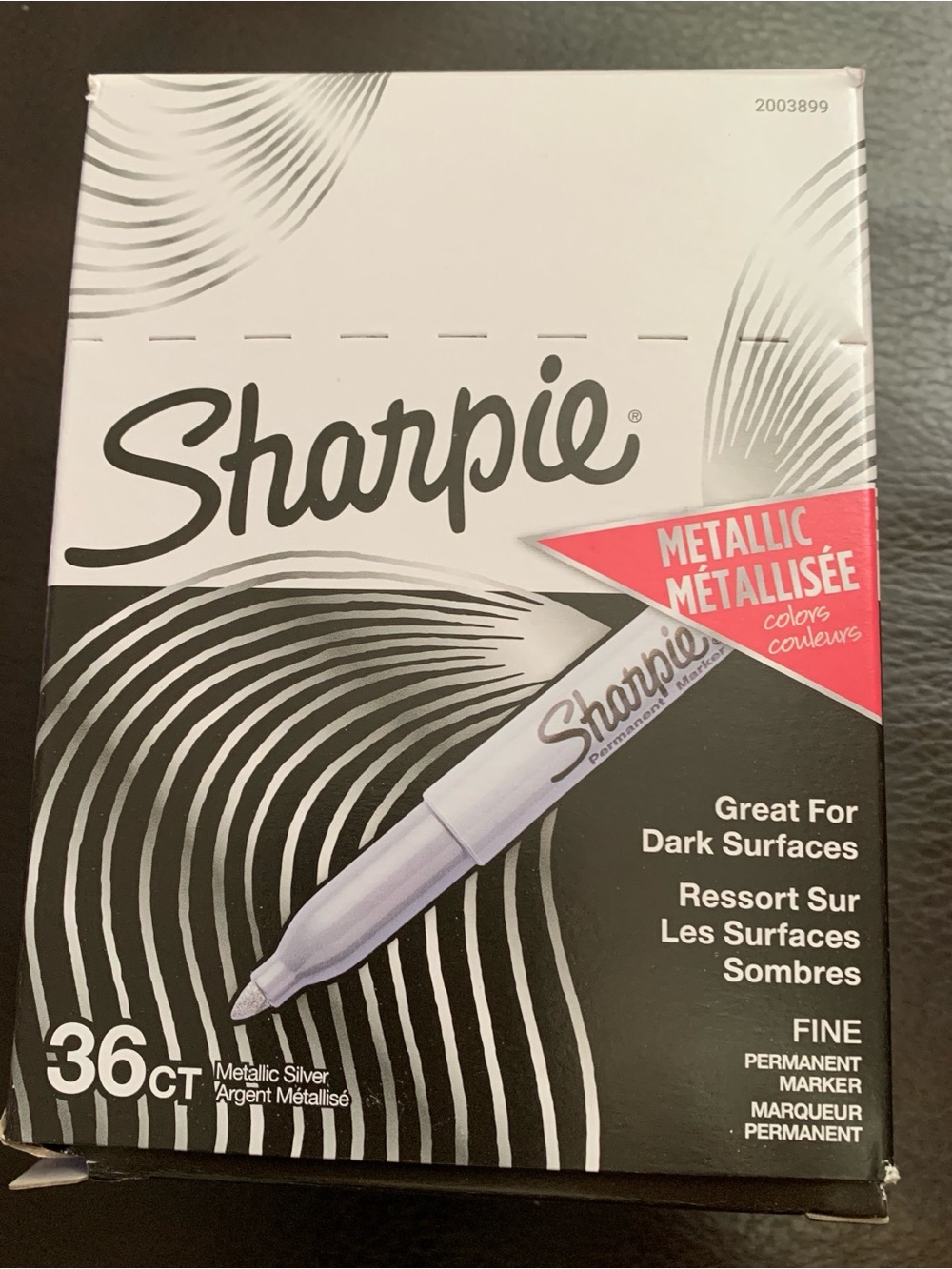 Metallic Silver Fine Permanent Markers - 36 Count